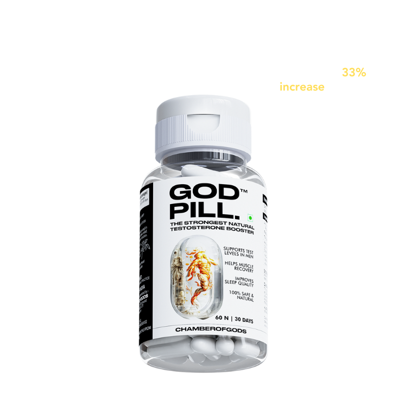 GODPILL | Increases Testosterone and Muscle Mass | 60 Capsules