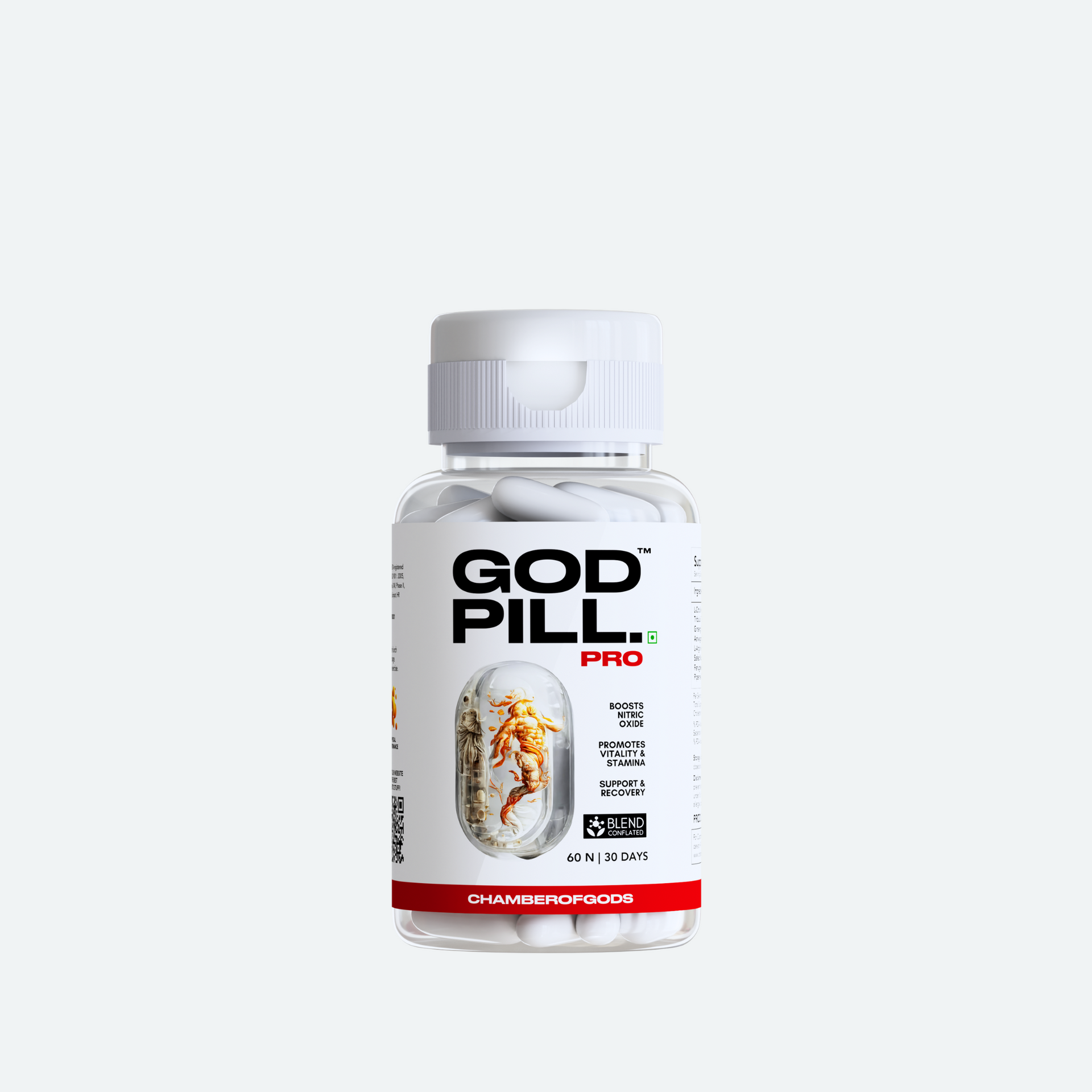 Godpill Pro Testosterone Supplement for Adults only (30 servings)