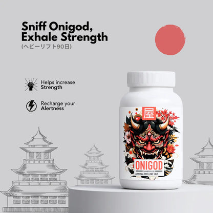 Onigod Smelling Salt for Powerlifting & Strength athletes | 4 Month Potency