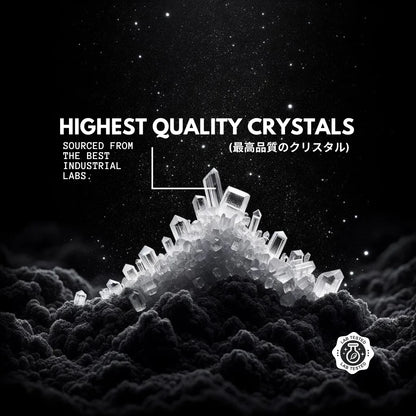 Highest quality crystals sourced from the best industrial labs