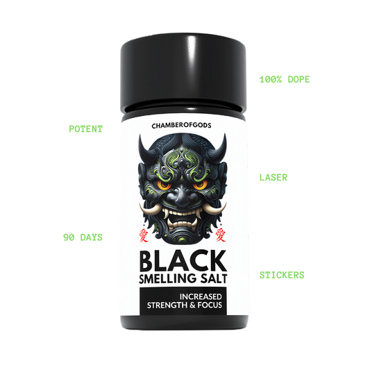 Black | Ammonia Smelling Salt | Strength Training & Lifting