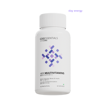 COGESSENTIALS Her Multivitamin: Comprehensive formula with Hyaluronic Acid