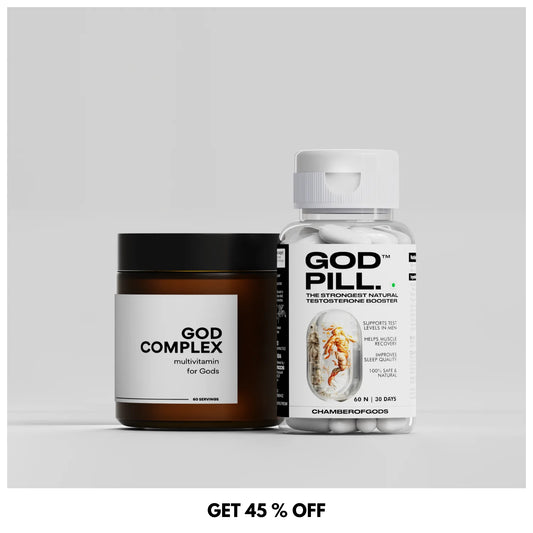 Godpill Testosterone Booster + Godcomplex Multivitamin
by chamberofgods