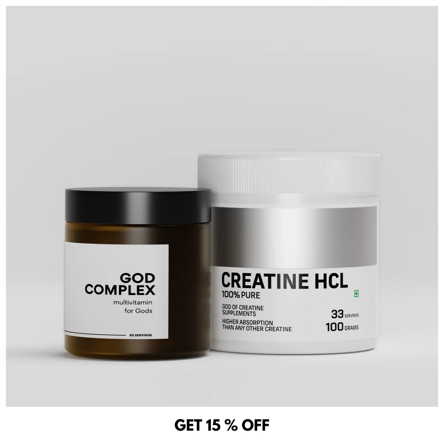 Godcomplex multivitamins and Creatine hcl by Chamber of Gods (Bundle) 