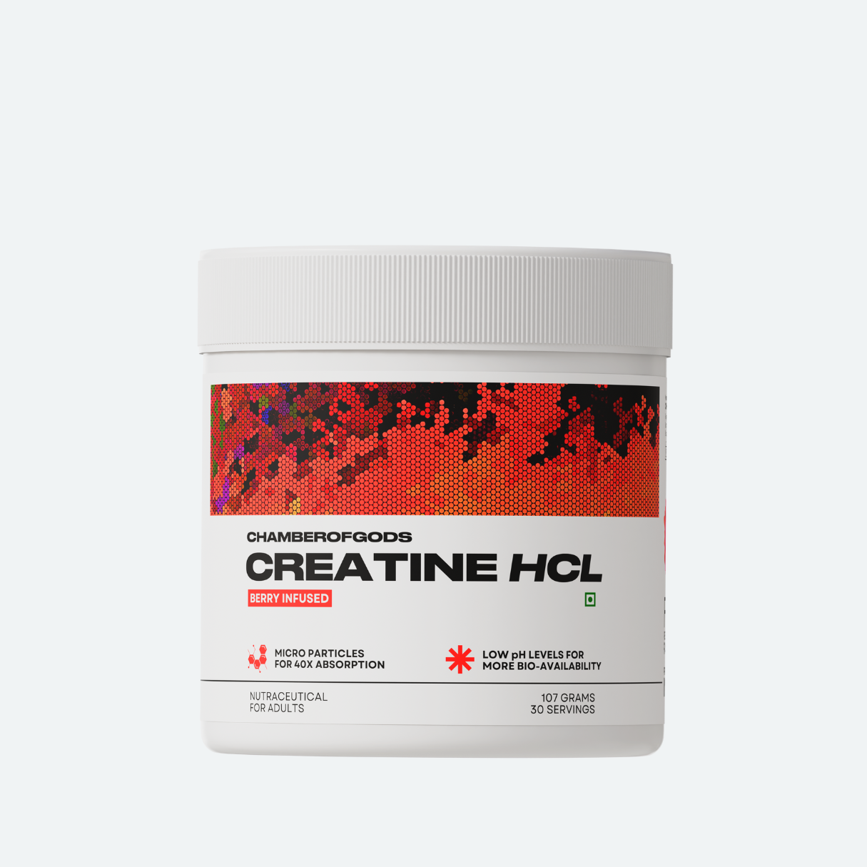 Creatine Hcl Berry Infused | 30 Servings (107 Grams)