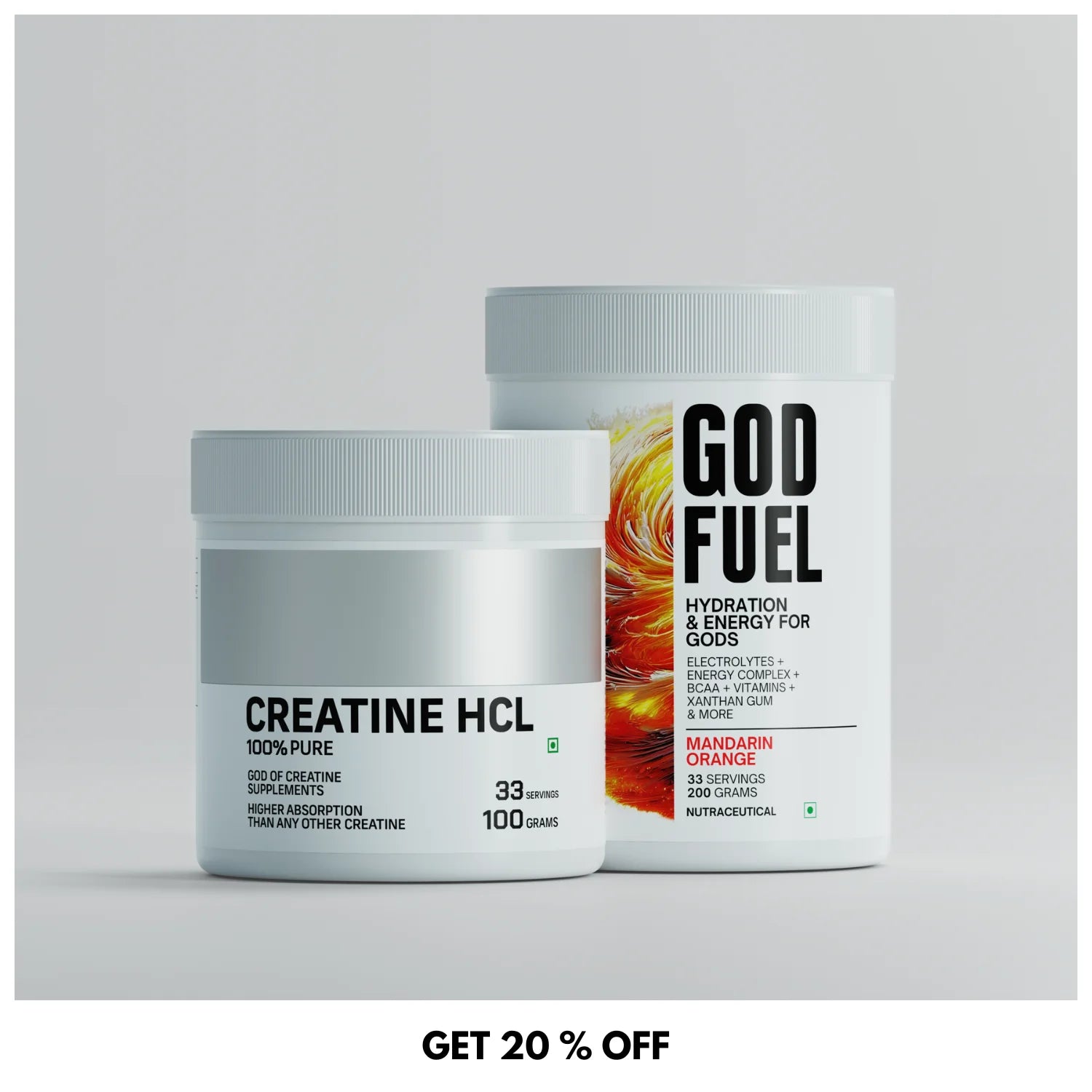 Creatine Hcl and Godfuel hydration drink by chamberofgod