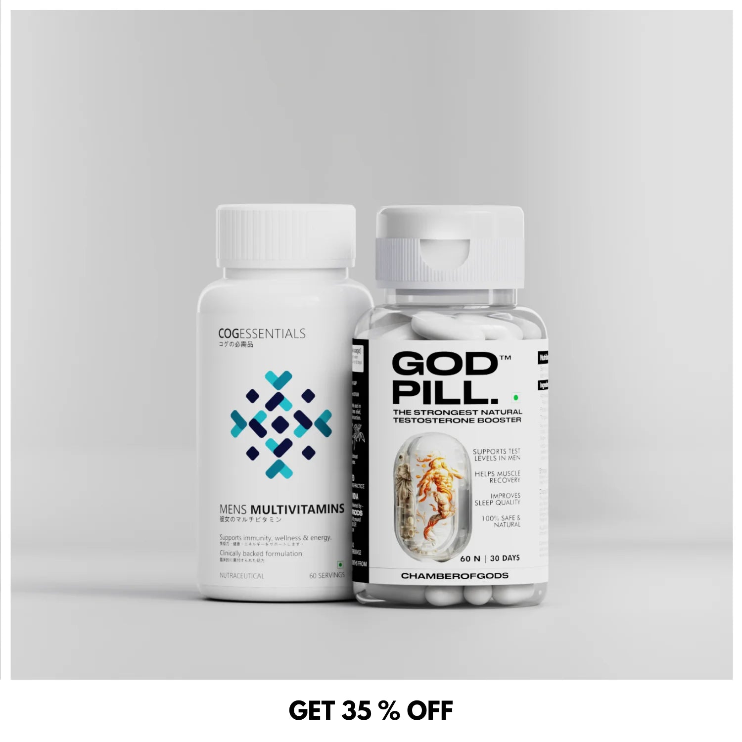 GODPILL + Men's Multivitamin by chamberofgods