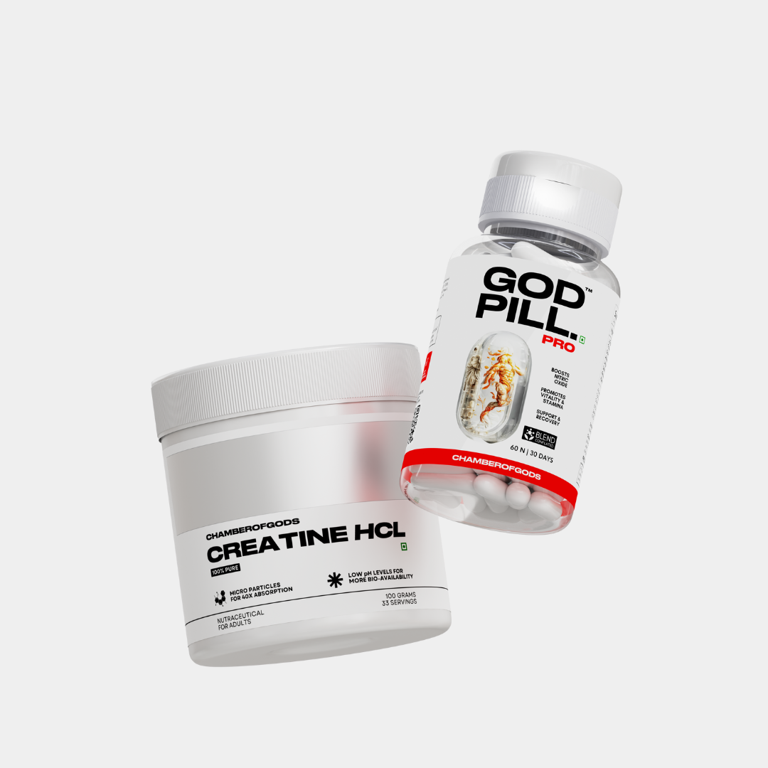 Godpill Pro & Creatine HCL Bundle | Energy, Strength & Vitality for Men